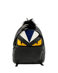 FNDI Large Backpack Calfskin/Fur/Crocodile Black/Multicolour SHW