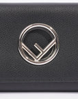 FNDI F is FNDI Wallet on Chain Black Leather OS