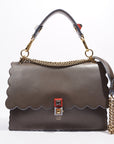 FNDI FNDI Kan Bag Grey Leather Medium