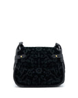 PRD Corsaire Hobo Bag Velvet/Leather Black GHW