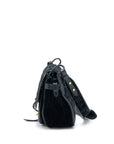PRD Corsaire Hobo Bag Velvet/Leather Black GHW
