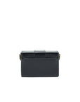CHRISTIAN DOR MONTAIGNE SMALL BOX BAG LEATHER BLACK