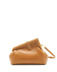FNDI First Small Pouch Lambskin Caramel GHW