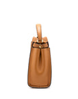 FNDI Medium Peekaboo Bag Calfskin Caramel GHW
