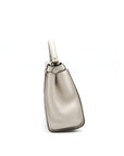 FNDI Medium Peekaboo Bag Light Grey with SHW