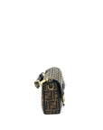 FNDI Baguette Bag FF Jacquard Fabric Brown GHW