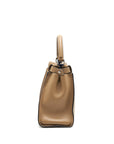 FNDI MEDIUM PEEKABOO BAG DARK BEIGE WITH SHW