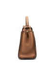FNDI Medium Peekaboo Bag in Romano Leather Caramel SHW