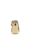 FNDI Baguette Shoulder Bag Fabric Brown/Cream