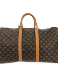 Brown LV Monogram Keepall 50 Travel Bag