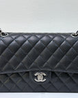 CHNL Medium Classic Flap Bag Caviar Black SHW