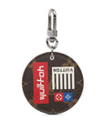 Brown LV Monogram Illustre Logos Bag Charm Key Chain