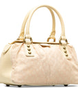 Beige LV Monogram Mini Lin Trapeze PM HandBag