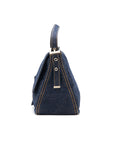 FNDI Denim Mamma Baguette Shoulder Bag