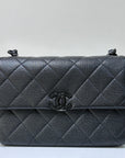 CHNL Caviar Quilted My Everything Small Flap So Black