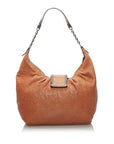 FNDI B Bag Leather Shoulder Bag (SHG-34202)