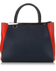 FNDI Bicolor 2Jours Leather Satchel (SHG-32744)