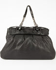 FNDI Black Leather "B Bag"