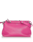 FNDI By The Way Leather Satchel (SHG-22839)