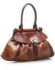 FNDI Calf Leather Handbag (SHG-0I003W)