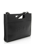 FNDI Calfskin Cutout Handle Mini Shopper Tote (SHF-4Nys6a)