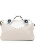 FNDI Calfskin Flowerland Studded By The Way Medium Boston Bag (SHF-23632)