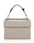 FNDI Calfskin Studded Kan I Medium Shoulder Bag (SHF-23376)