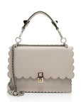 FNDI Calfskin Studded Kan I Medium Shoulder Bag (SHF-23376)