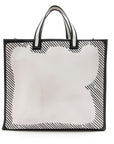 FNDI Coated Canvas Vetrifi Shopping Small Tote (SHF-15005)
