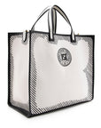 FNDI Coated Canvas Vetrifi Shopping Small Tote (SHF-15005)