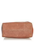 FNDI Colorblock Chameleon Leather Handbag (SHG-26956)