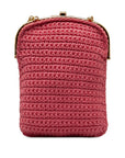 FNDI Crochet Baguette Phone Bag (SHG-8FMN6T)