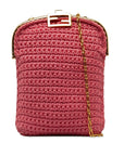 FNDI Crochet Baguette Phone Bag (SHG-8FMN6T)