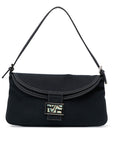 FNDI Denim Double Flap Baguette (SHG-j7tZH1)