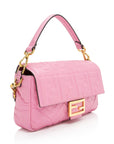 FNDI Embossed Leather FF 1974 Baguette Shoulder Bag (SHF-nc63Ja)
