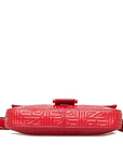FNDI Embossed Leather Mamma Baguette (SHG-MZAgAO)