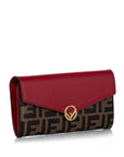 FNDI F is FNDI Zucca Leather Wallet on Chain (SHG-29267)