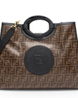 FNDI FF Coated Canvas 1974 Runaway Shopper Tote (SHF-tIEaHe)