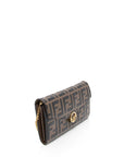 FNDI FF Embossed 1974 Continental Envelope Wallet on Chain (SHF-Vm6c4g)