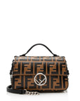 FNDI FF Embossed Calfskin Double Micro Baguette Bag (SHF-22023)