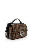FNDI FF Embossed Calfskin Double Micro Baguette Bag (SHF-22023)