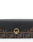 FNDI FF Embossed Calfskin F is FNDI Continental Wallet (SHF-vPL2iW)