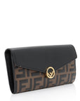 FNDI FF Embossed Calfskin F is FNDI Continental Wallet (SHF-vPL2iW)