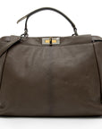 FNDI Goatskin Peekaboo Large Satchel - FINAL SALE (SHF-EF9skv)
