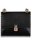 FNDI Kan I Leather Shoulder Bag (SHG-24389)