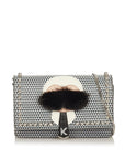 FNDI Karlito Leather Wallet on Chain (SHG-26654)