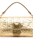 FNDI Large Embossed Zucca Baguette (SHG-ZcKJ66)