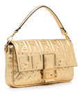 FNDI Large Embossed Zucca Baguette (SHG-ZcKJ66)