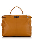FNDI Large Peekaboo Leather Satchel (SHG-24326)