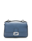 FNDI Leather Flowerland Micro Double Baguette Shoulder Bag (SHF-11505)